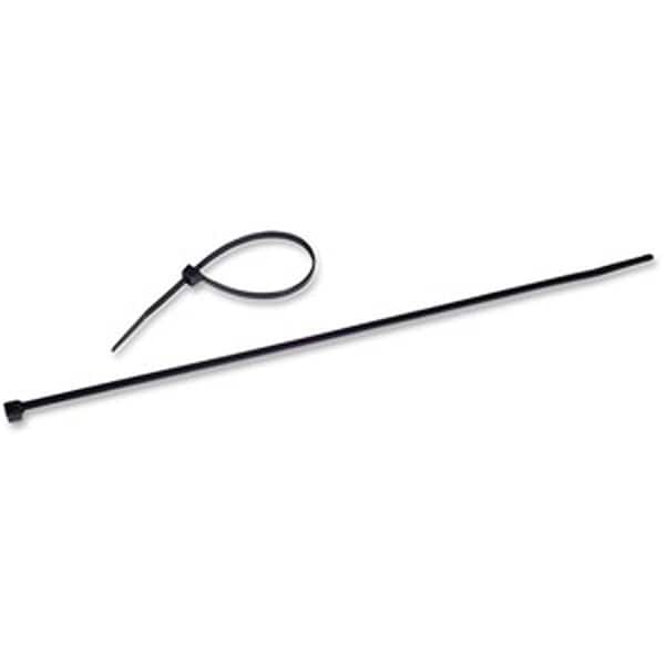 Gourmetgalley 4 x 0.062 in. Black Nylon Cable Tie, 1000PK - GO3761282