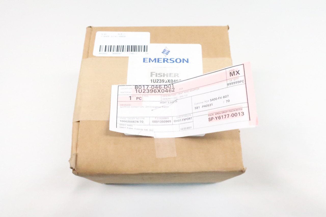 FISHER 1U2396X0462 SEAT RING ADAPTER VALVE PARTS AND ACCESSORY