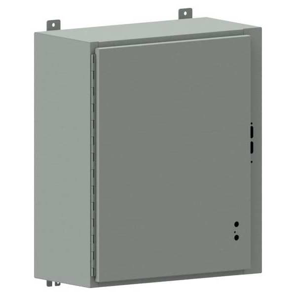 Wiegmann Carbon Steel Electrical Enclosures, 36 in H, 8 in D, 25 in W, NEMA 12, Hinged - SDN12362508