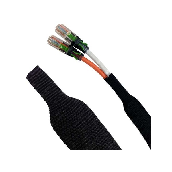 Electriduct ED 1.25" Heat Shrinkable Braided Sleeving- 10ft - HS2-BS-125-10