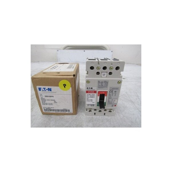 Eaton Molded Case Breakers MCCBs EGS 3P 125A 480V 50/60Hz 3Ph EG Frame - EGS3125FFG