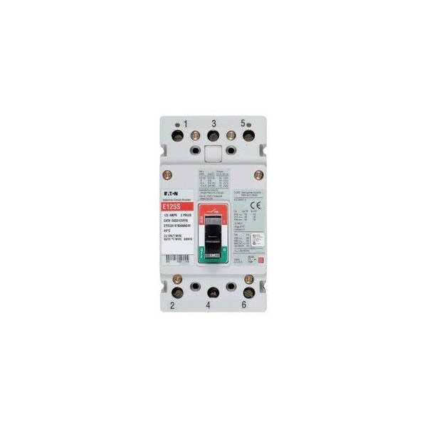 Eaton Molded Case Breakers MCCBs EGS 3P 125A 480V 50/60Hz 3Ph EG Frame - EGS3125FFG