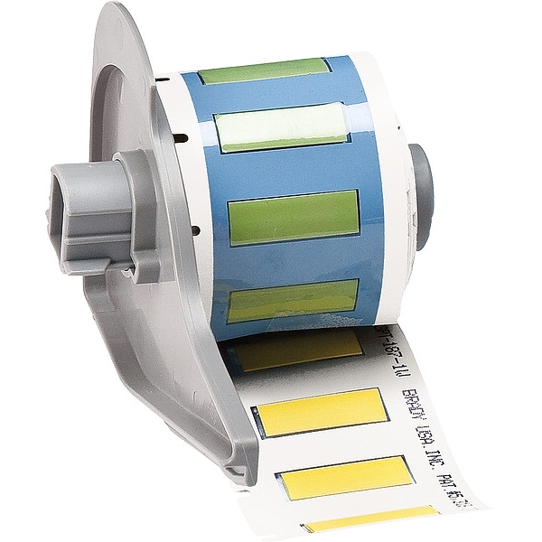 Brady Sleeve, 1 in W, 21/64 in H, Die-cut - M7-187-1-342-YL