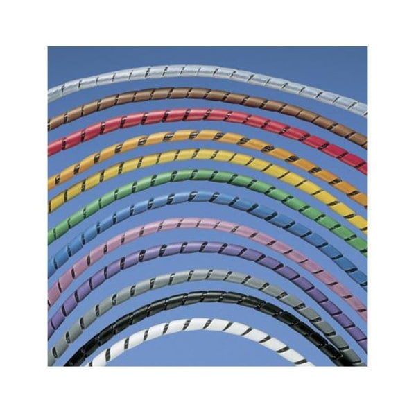 Panduit Spiral Wrap, .25" x 100 ft., Yellow, 1rl - T25F-C4Y