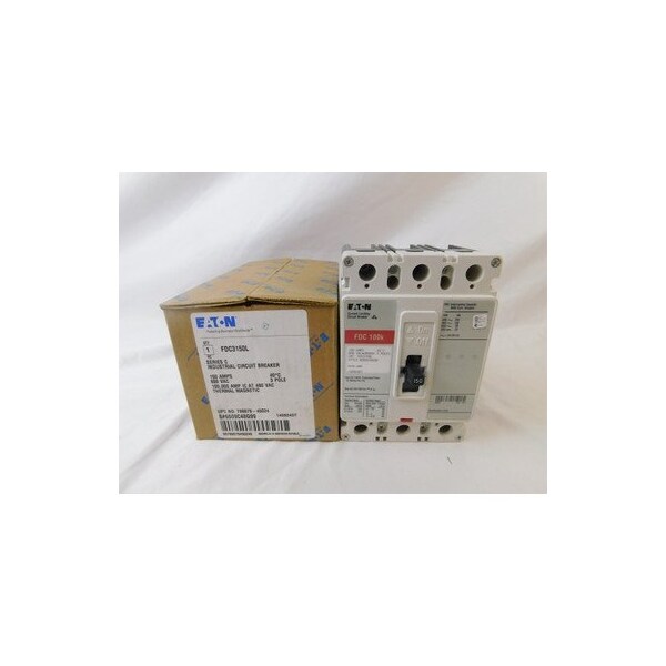 Eaton Molded Case Breakers MCCBs FDC 3P 150A 600V 50/60Hz 3Ph F Frame - FDC3150L