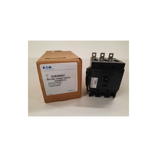 Eaton Molded Case Breakers MCCBs GHB 3P 60A 480V 50/60Hz 3Ph G Frame - GHB3060S1