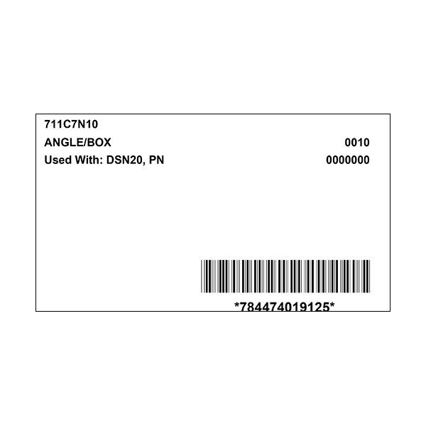 Meltric 711C7N10 BOX/ANGLE ADAPTER 70 DEGREE - 711C7N10