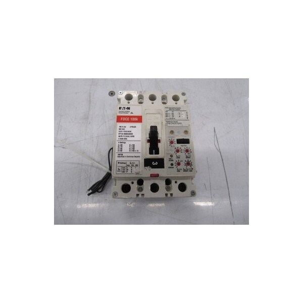 Eaton Molded Case Breakers MCCBs FDCE 3P 160A 600V 50/60Hz 3Ph F Frame - FDCE316036