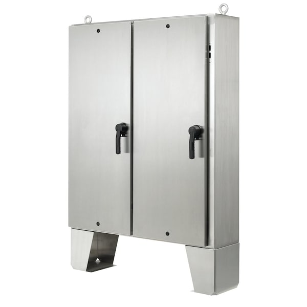 Nvent Hoffman 304 Stainless Steel Electrical Enclosures, 72.06 in H, 12.06 in D, 73.31 in W, NEMA 4X, Hinged - A72HX7312SSLPQT