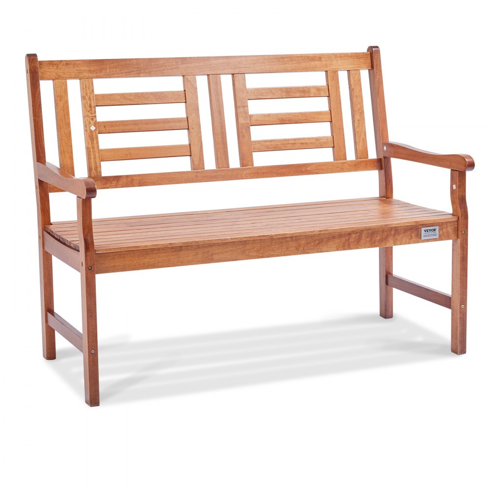 VEVOR Outdoor Bench, 48 inches Wood Garden Bench for Outdoors, 700 lbs Load Capacity Bench, Outdoor Garden Park Bench with Backrest and Armrests, Patio Bench for Garden, Park, Yard, Front Porch - GYZYMZ48YC00J47YNV0