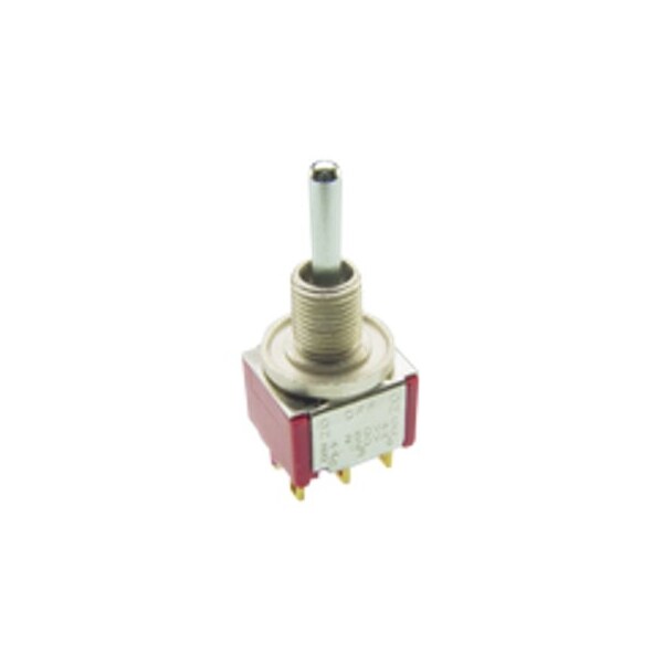 Interruptor basculante de C&K Components, Spdt, On-Off-On, enclavado, 5A, 28Vdc, terminal de soldadura, actuador de palanca, panel - M837319211.
