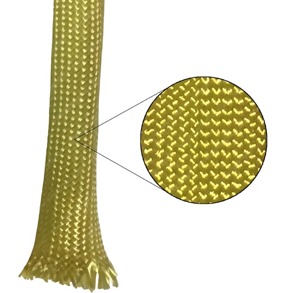 Electriduct Aramid Braided Sleeving- 2" x 50ft - BS-J-KV-200-50