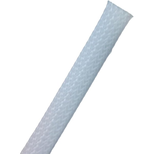 Kable Kontrol PET Expandable Braided Cable Sleeving, 3/8'' ID, 125' Length, White - FW038-WH-125