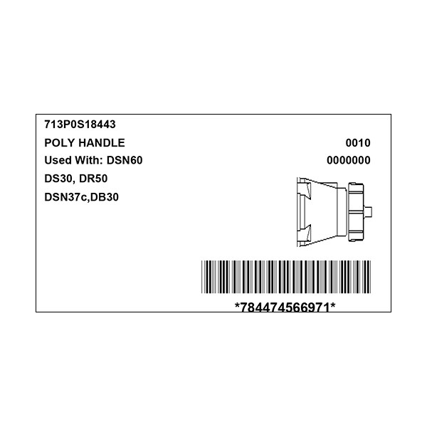Meltric 713P0S18443 HANDLE w/CLAMP & BUSHING SELF EJECTING - 713P0S18443