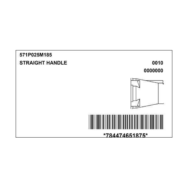 Meltric 571P025M185 HANDLE w/CORD GRIP HIGH TEMPERATURE - 571P025M185