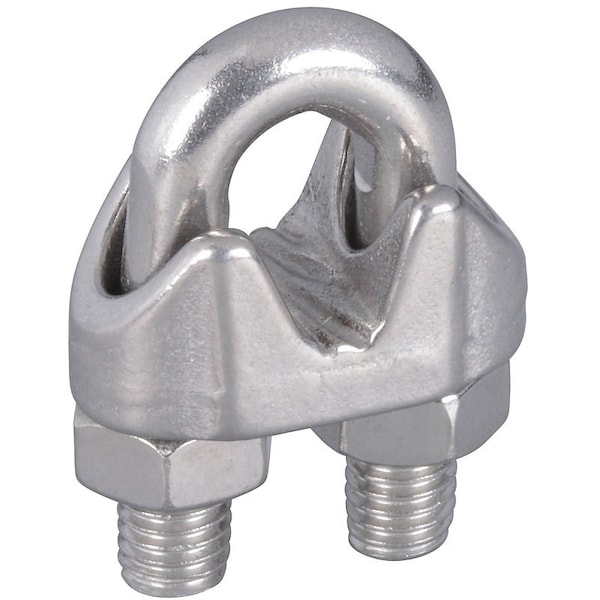 National Hardware 4230BC Series Wire Cable Clamp, 1/4 in Dia Cable, 1-1/4 in L, Malleable Iron - N830-314