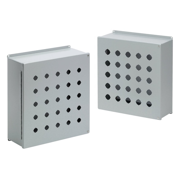 Nvent Hoffman Mild Steel Electrical Enclosures, 11 in H, 6 in D, 7-1/2 in W, NEMA 12, Hinged - E6PBY25M