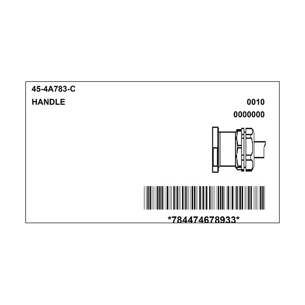 Meltric 45-4A783-C HANDLE w/WIRE MESH CORD GRIP - 45-4A783-C