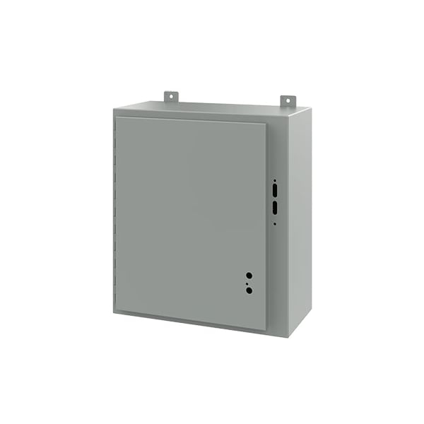 Nvent Hoffman Mild Steel Electrical Enclosures, 24 in H, 10 in D, 21.38 in W, NEMA 12, Hinged - A24SA2210LP