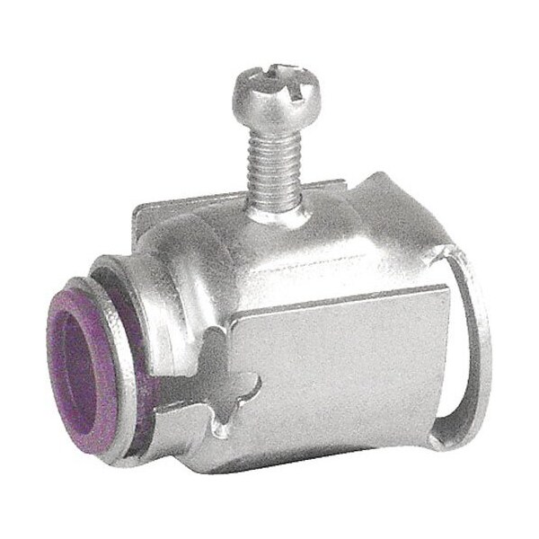 Southwire One-Half In. Fast Lock Connector W/ Wide Insulated Throat - FLC-50L
