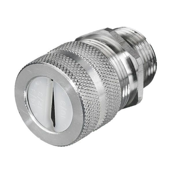 Hubbell Wiring Device-Kellems Kellems Wire Management, Cord Connectors, Underground Feeder Connectors, .2"x.4" min, .25"x.55" max, 3/4", Aluminum - UFC0002