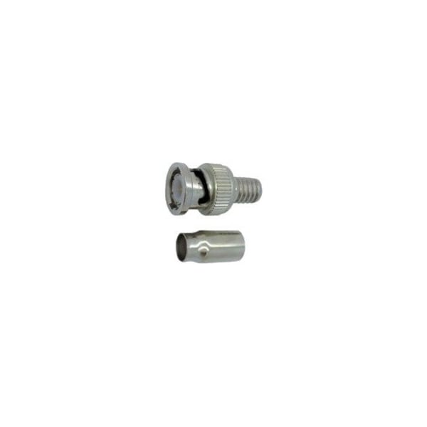 W Box BNC CRMP RG58, 59, 6PVC/PLE, 10PK - 0E-BNCU75TP