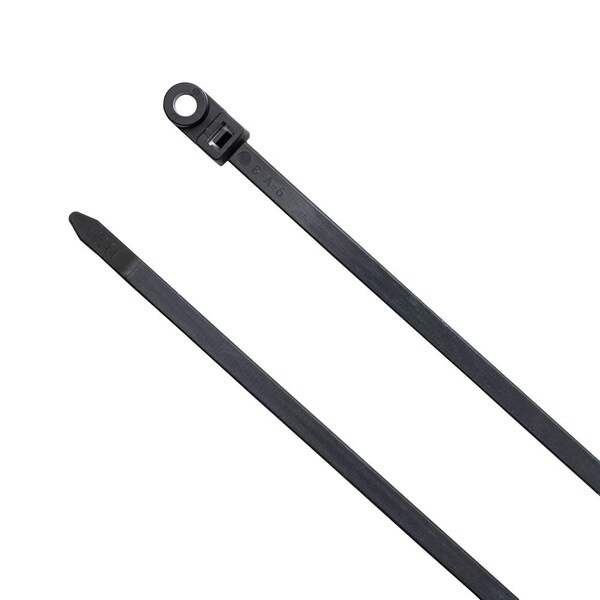 South Main Hardware 12-in  Screw Mount 120-lb, Black, 100 Speciality Tie - 222018