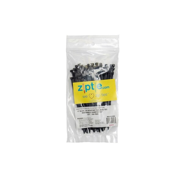 South Main Hardware 4-in Black, UV Resistant Fuel Hose Ties - 224104
