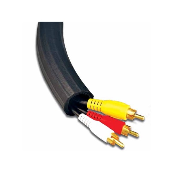 Electriduct Flexi Cable Wrap Cord Organizer - UT Wire - WL-RI-FCW8-BK
