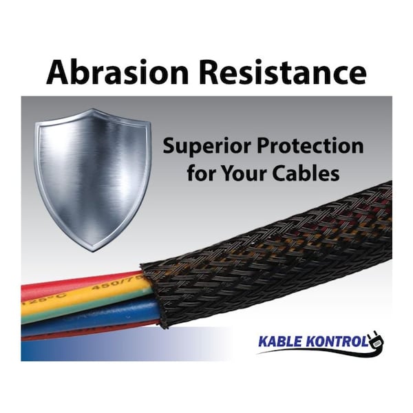 Kable Kontrol Kable Kontrol® Nylon Braided Sleeving - 3/4" Inside Diameter - 100' Length - BSLNY075-100