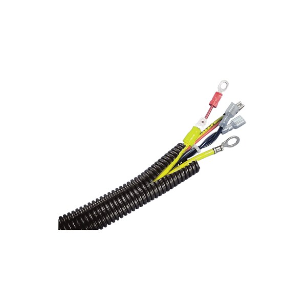 Panduit 3/4" CORRUGATED LOOM TUBING, SLIT POLYETHYLENE BLACK, 100FT ROLL ROHS - 187617