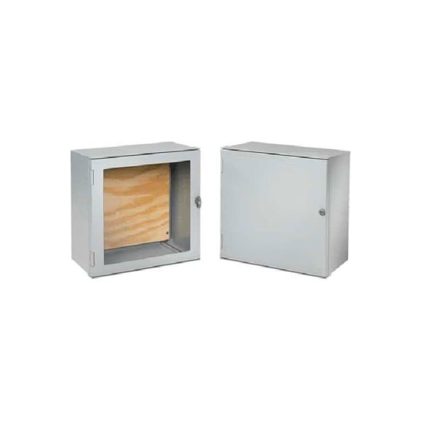 Pentair Equipment Protection Fiberglass Electrical Enclosures, 23.94 in H, 12.64 in D, 23.43 in W, NEMA 4X, Screw On - DU606030WP