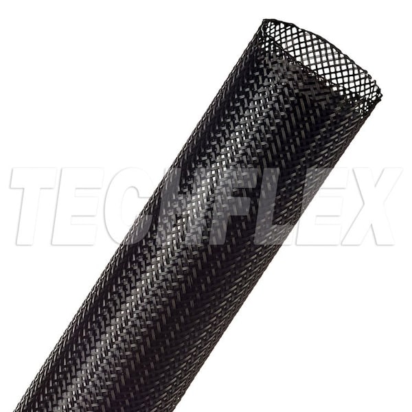 Techflex 1 1/4' PET EXPANDABLE SLEEVING, MIL-I-23053 UL94VO, 100FT - PTN1.25BK