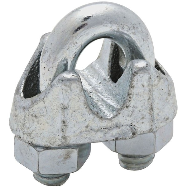 National Hardware 3230BC Series Wire Cable Clamp, 1/4 in Dia Cable, 1 in L, Malleable Iron, Zinc - N248-294