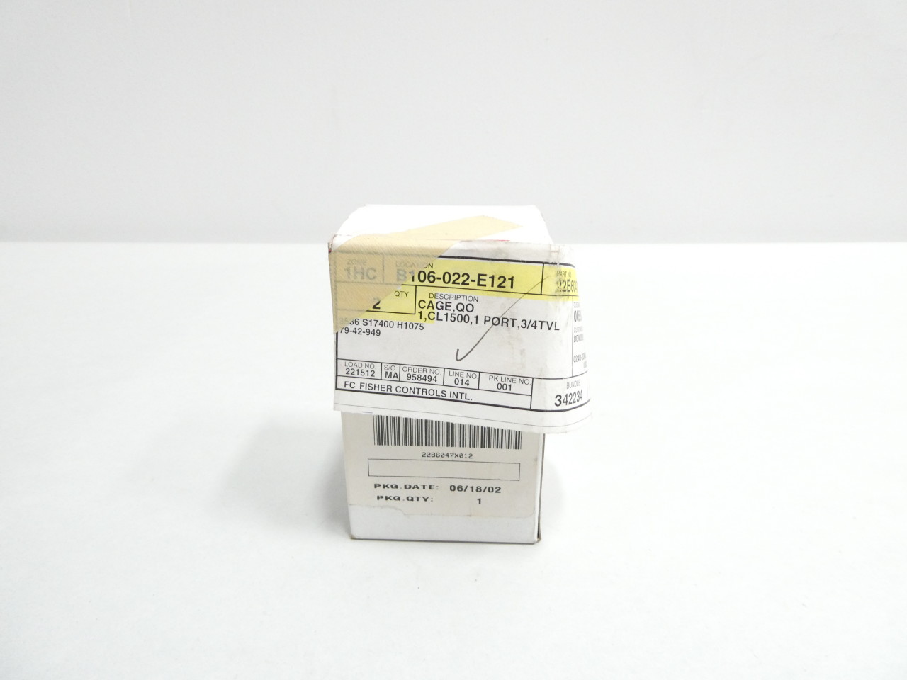 FISHER 22B6047X012 CAGE QO VALVE PARTS AND ACCESSORY
