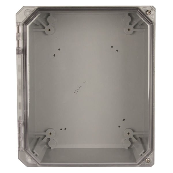 Wiegmann Fiberglass Electrical Enclosures, 8 in H, 4 in D, 8 in W, NEMA 4X, Hinged - HW-CC80804CHSC