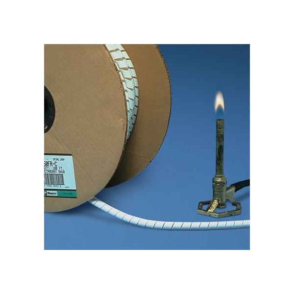 Panduit Spiral Wrap, .62" (15.8mm) x 100', Flame - T62FR-CY