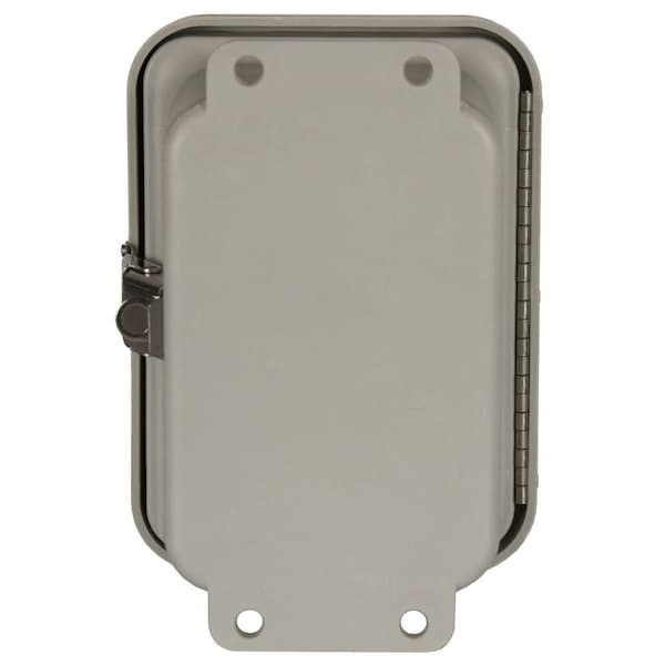 Wiegmann Fiberglass Electrical Enclosures, 6 in H, 6 in D, 6 in W, NEMA 4X, Hinged - HW-RHJ60606CHQRW
