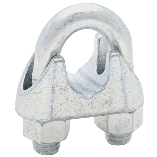 National Hardware 3230BC Series Wire Cable Clamp, 5/8 in Dia Cable, 6 in L, Malleable Iron, Zinc - N248-336