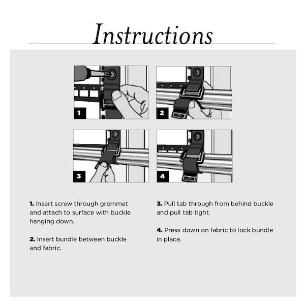 Rip-Tie Heavy Duty Strap, Grey, 2"x22", PK10 - OW-22-G10-GY