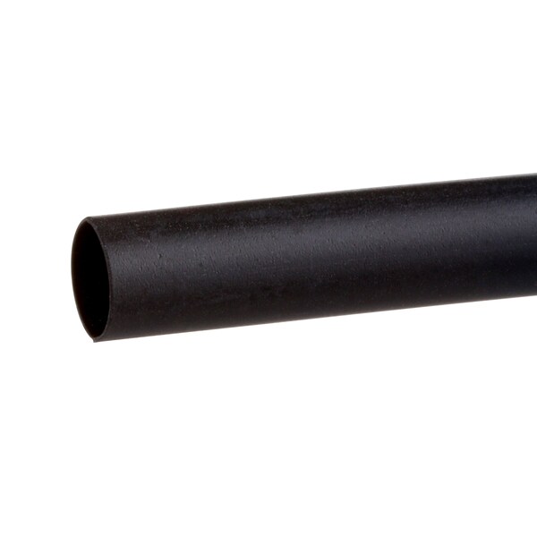 3M Shrink Tubing, 0.187in ID, Black, 4ft, PK250 - FP-301-3/16-Black-4'-Bulk