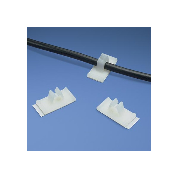Panduit Vertical Cord Clip, Adhesive, 0.25 (6.4 - VCC25-A-C