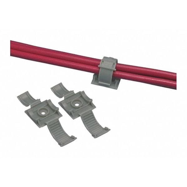 Panduit Wire Clip, 0.69" Bundle, Gray, PK25 - ARC.68-A-Q14
