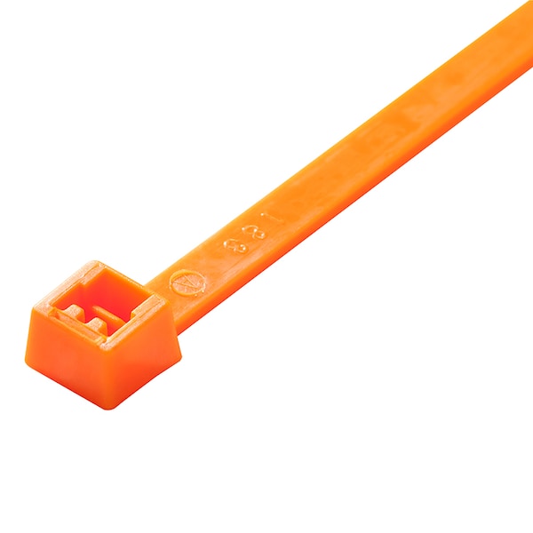 Advance Cable Ties 7 50lb Fluorescent Orange Cable Tie 100/BG - AL-07-50-14-C