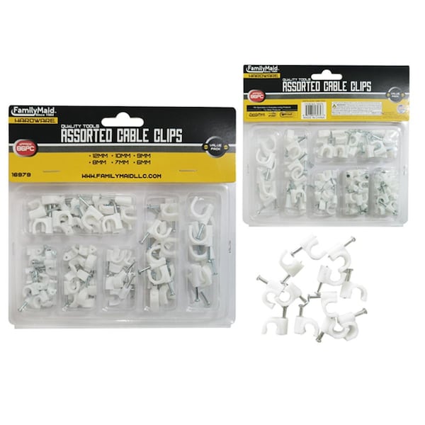 Familymaid Wire Clips Assorted Color 86 Piece - 16979