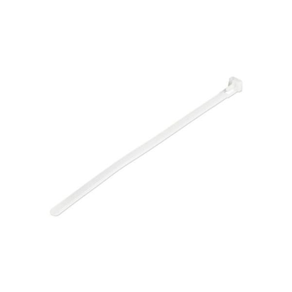 Startech.Com 100 Pk Lg 8" Wht Reuse Zip Ties - CBMZTRB8