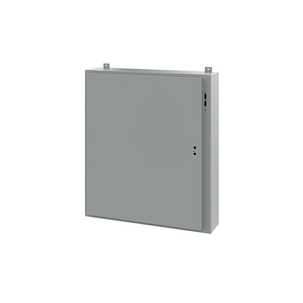 Nvent Hoffman Mild Steel Electrical Enclosures, 42 in H, 8 in D, 37.38 in W, NEMA 12, Hinged - A42SA3808LP