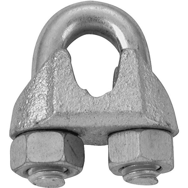 Campbell Chain & Fittings Wire Rope Clip, Malleable Iron, Electro-Galvanized - T7670439/260-1/4