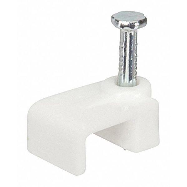 Nsi Industries Poly Nail Clip Wht. .335X.315" 100 - PNC-335W