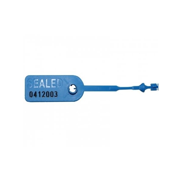 Kable Kontrol Tamper Evident Serialized Pull Tight Zip Tie Seals, 8'' Long, Red, 50PK - CTPT-9-50-RD